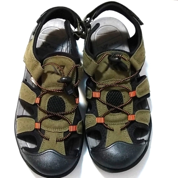 XRAY OLIVE GREEN CUSHIONED CLOSED TOE SANDALS SIZE 9 NWT - Picture 8 of 10